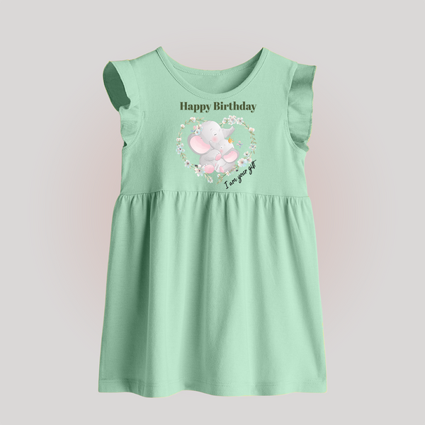 Celebrate Mommy with This Baby Frock | Perfect for Photoshoot - MINT GREEN - 0 - 3 Months Old (Chest 17")
