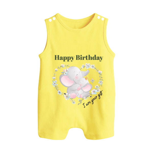 Celebrate Mommy with This Baby Romper/Sleeveless Romper | Perfect for Photoshoot - PASTEL YELLOW - 0 - 5 Months Old (Chest 18")