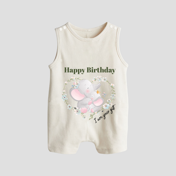 Celebrate Mommy with This Baby Romper/Sleeveless Romper | Perfect for Photoshoot - WHITE - 0 - 5 Months Old (Chest 18")