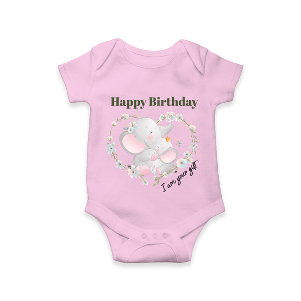 Celebrate Mommy with This Baby Romper/Onesie | Perfect for Photoshoot - BABY PINK - 0 - 3 Months Old (Chest 16")