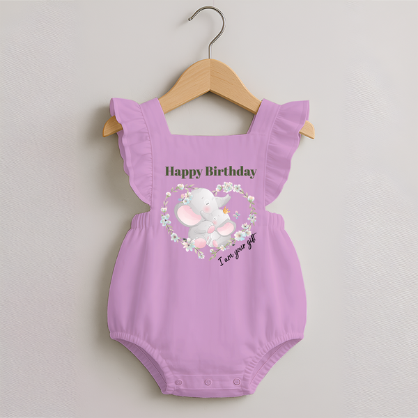 Celebrate Mommy with This Baby Romper Frock | Perfect for Photoshoot - BABY PINK - 0 - 3 Months Old (Chest 19")