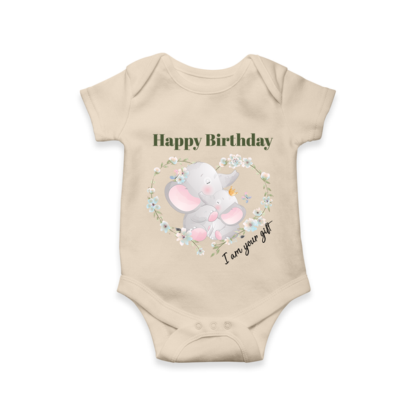 Celebrate Mommy with This Baby Romper/Onesie | Perfect for Photoshoot - IVORY - 0 - 3 Months Old (Chest 16")