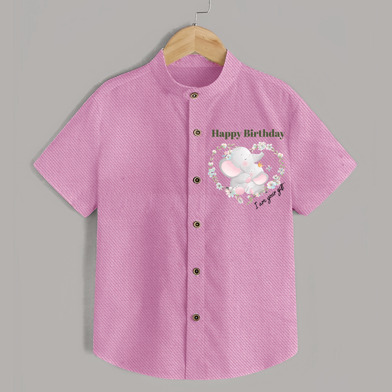 Celebrate Mommy with This Baby Shirt | Perfect for Photoshoot - BABY PINK - 0 - 6 Months Old (Chest 23")