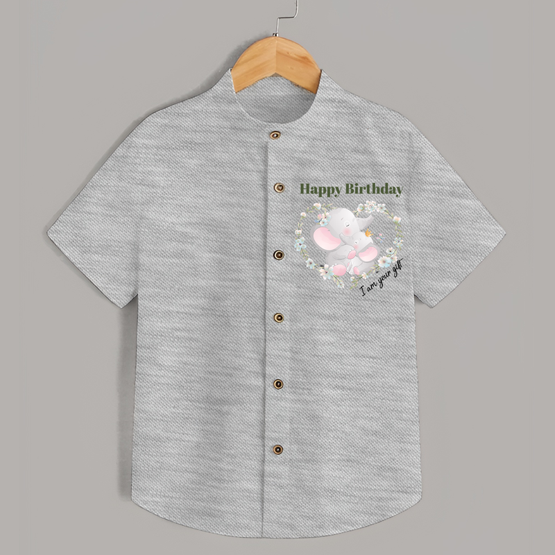 Celebrate Mommy with This Baby Shirt | Perfect for Photoshoot - GREY - 0 - 6 Months Old (Chest 23")