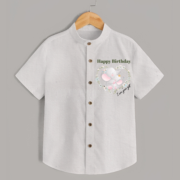 "Happy Birthday Mom - The Cutest Shirt For Heartfelt Memories" - WHITE - 0 - 6 Months Old (Chest 23")