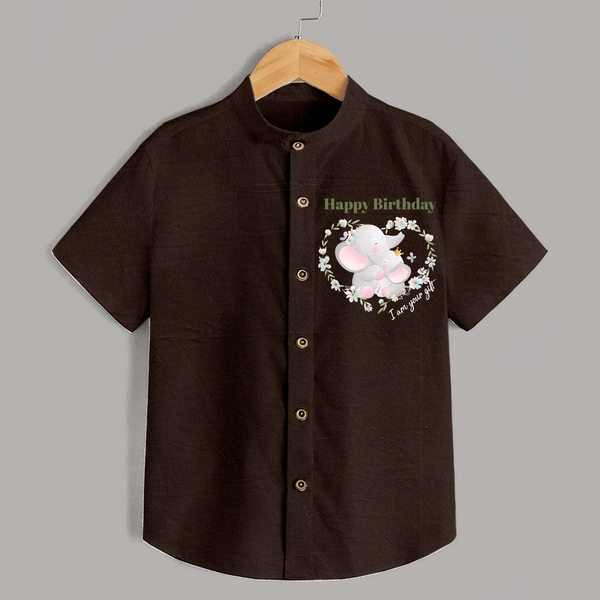 Celebrate Mommy with This Baby Shirt | Perfect for Photoshoot - CHOCOLATE BROWN - 0 - 6 Months Old (Chest 23")