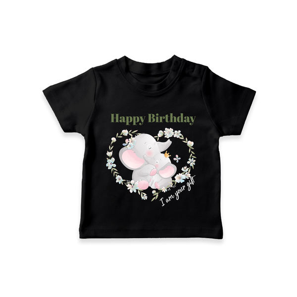 Celebrate Mommy with This Baby T-Shirt | Perfect for Photoshoot - BLACK - 0-5 Months Old (Chest 17")