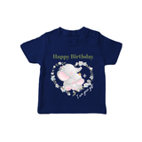 Celebrate Mommy with This Baby T-Shirt | Perfect for Photoshoot - NAVY BLUE - 0-5 Months Old (Chest 17")