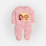 "MomÕs Birthday Bash - Capture The Moment With This Baby Sleep Suit" - BABY PINK - New Born (Chest 7.5")