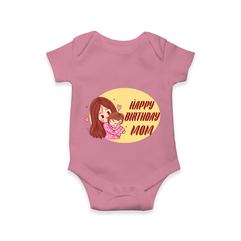 "MomÕs Birthday Bash - Capture The Moment With This Baby Romper" - ONION - 0 - 3 Months Old (Chest 16")