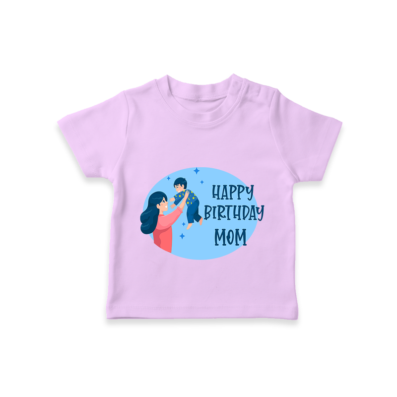 "The Cutest Kids T-Shirt To Celebrate MomÕs Birthday In Style!" - LILAC - 0-5 Months Old (Chest 17")