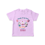 "Happy Birthday Mom - Stylish Kids T-Shirt To Share The Joy" - LILAC - 0-5 Months Old (Chest 17")