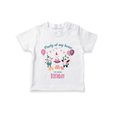 "Happy Birthday Mom - Stylish Kids T-Shirt To Share The Joy" - WHITE - 0-5 Months Old (Chest 17")