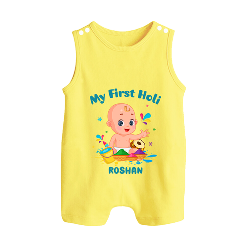 My First Holi - A Festival Of Fun & Love With Our Customized Romper Suit For Babies With Name