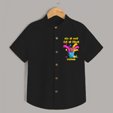 Happy Holi - Bhaang Ki Masti, Rangon Ki Zindagi With Our Customized Shirt For Kids With Name - BLACK - 0 - 6 Months Old (Chest 23")