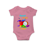 Happy Holi - Pichkari Se Pyaar With Our Customized Romper For Babies With Name - ONION - 0 - 3 Months Old (Chest 16")