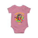 Holi Celebration - Pichkari Wali Feeling With Our Customized Romper For Babies With Name - ONION - 0 - 3 Months Old (Chest 16")