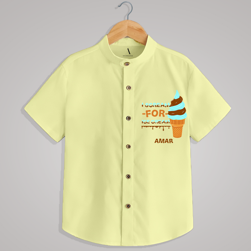 "ICE-SCREAM" - Quirky Casual shirt with customised name