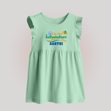 My First Independence Tricolour Celebration Baby Frock - MINT GREEN - 0 - 3 Months Old (Chest 17")