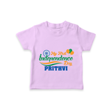 My First Independence Tricolour Celebration T Shirt - LILAC - 0-5 Months Old (Chest 17")