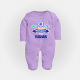 My First Independence Ashoka Pride Full Body Suit - LILAC - New Born (Chest 7.5")