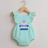 My First Independence Ashoka Pride Romper Frock - MINT GREEN - 0 - 3 Months Old (Chest 19")
