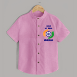 I Love My India Tricolour Pride Shirt - BABY PINK - 0 - 6 Months Old (Chest 23")