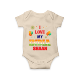 I Love My India Celebration Romper - IVORY - New Born (Chest 14")