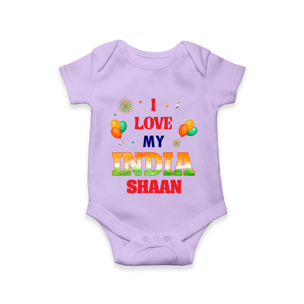 I Love My India Celebration Romper - LILAC - New Born (Chest 14")