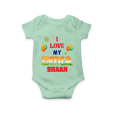 I Love My India Celebration Romper - MINT GREEN - New Born (Chest 14")