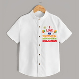 I Love My India Celebration Shirt - WHITE - 0 - 6 Months Old (Chest 23")