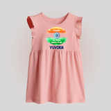 Tricolour Infinite Pride Baby Frock - BABY PINK - 0 - 3 Months Old (Chest 17")