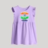 Tricolour Infinite Pride Baby Frock - LILAC - 0 - 3 Months Old (Chest 17")