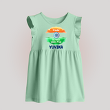 Tricolour Infinite Pride Baby Frock - MINT GREEN - 0 - 3 Months Old (Chest 17")