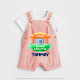 One Nation Infinite Pride Personalised Kid Dungaree - PEACH - 0 - 5 Months Old (Chest 18")