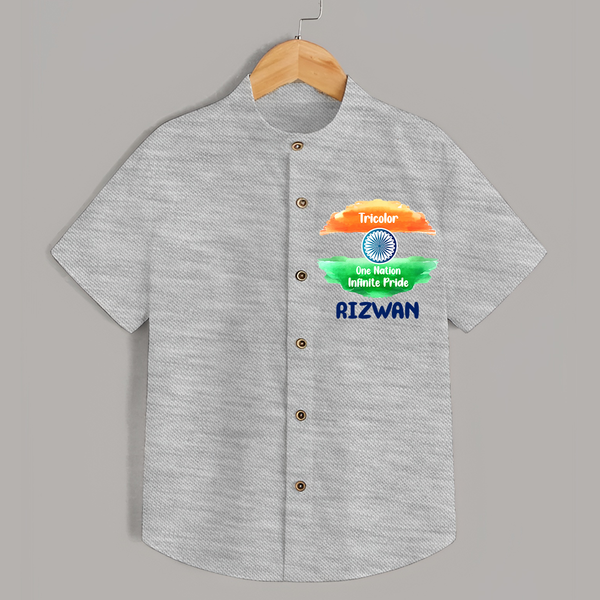 Tricolour Infinite Pride Shirt - GREY - 0 - 6 Months Old (Chest 23")