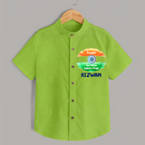 Tricolour Infinite Pride Shirt - LIME GREEN - 0 - 6 Months Old (Chest 23")