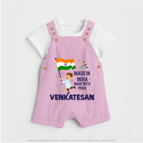 Made in India Made with Pride Customized Kid Dungaree - BABY PINK - 0 - 5 Months Old (Chest 18")
