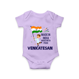 Made in India Little Patriot Romper - LILAC - New Born (Chest 14")