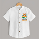 Indian by Heart Tiger Pride Shirt - WHITE - 0 - 6 Months Old (Chest 23")