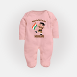Spirit of 1947 Little Soldier Full Body Suit - BABY PINK - New Born (Chest 7.5")