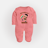 Spirit of 1947 Little Soldier Full Body Suit - PEACH - New Born (Chest 7.5")