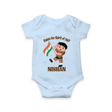 Spirit of 1947 Little Soldier Romper - BABY BLUE - New Born (Chest 14")