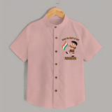Spirit of 1947 Little Soldier Shirt - PEACH - 0 - 6 Months Old (Chest 23")