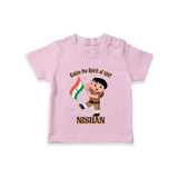 Spirit of 1947 Little Soldier T Shirt - BABY PINK - 0-5 Months Old (Chest 17")