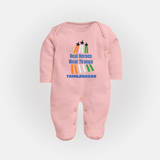 Tricolour Air Show Pride Full Body Suit - BABY PINK - New Born (Chest 7.5")