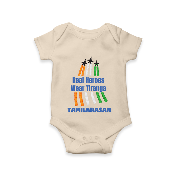 Tricolour Air Show Pride Romper - IVORY - New Born (Chest 14")