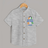 Tricolour Air Show Pride Shirt - GREY - 0 - 6 Months Old (Chest 23")
