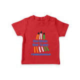 Real Heroes Wear Tiranga Customized Kid T-Shirt - RED - 0-5 Months Old (Chest 17")