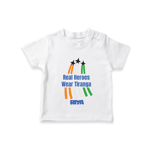 Real Heroes Wear Tiranga Customized Kid T-Shirt